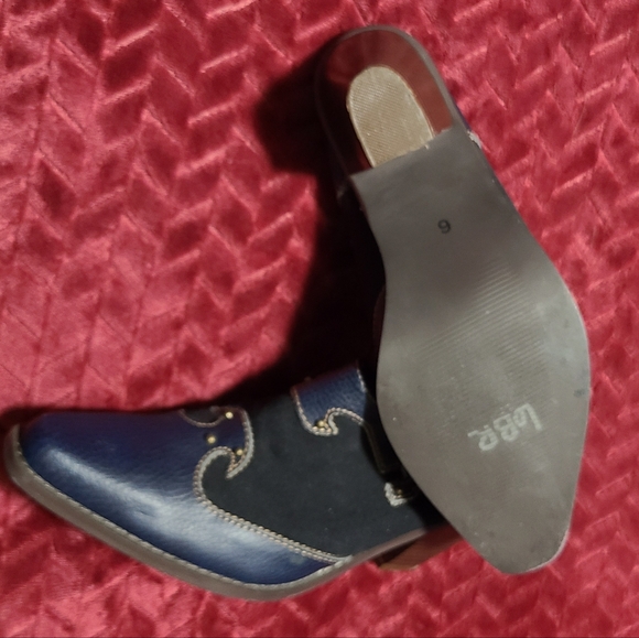 BLUE SUEDE SHOES! LoBR WOMEN'S SIZE 5 - Picture 4 of 10